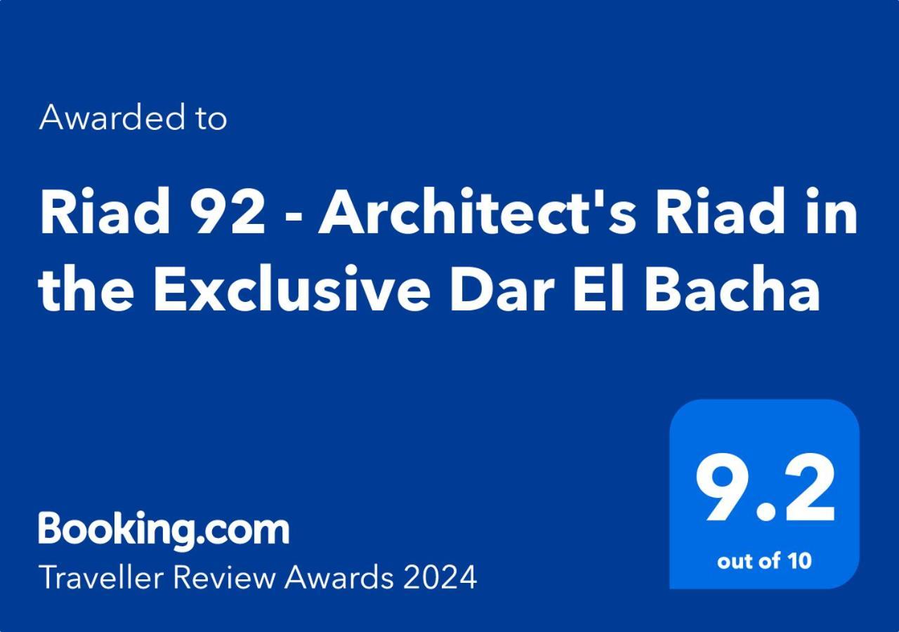 Riad 92 - Architect'S Riad In The Exclusive Dar El Bacha Marrakesh Extérieur photo